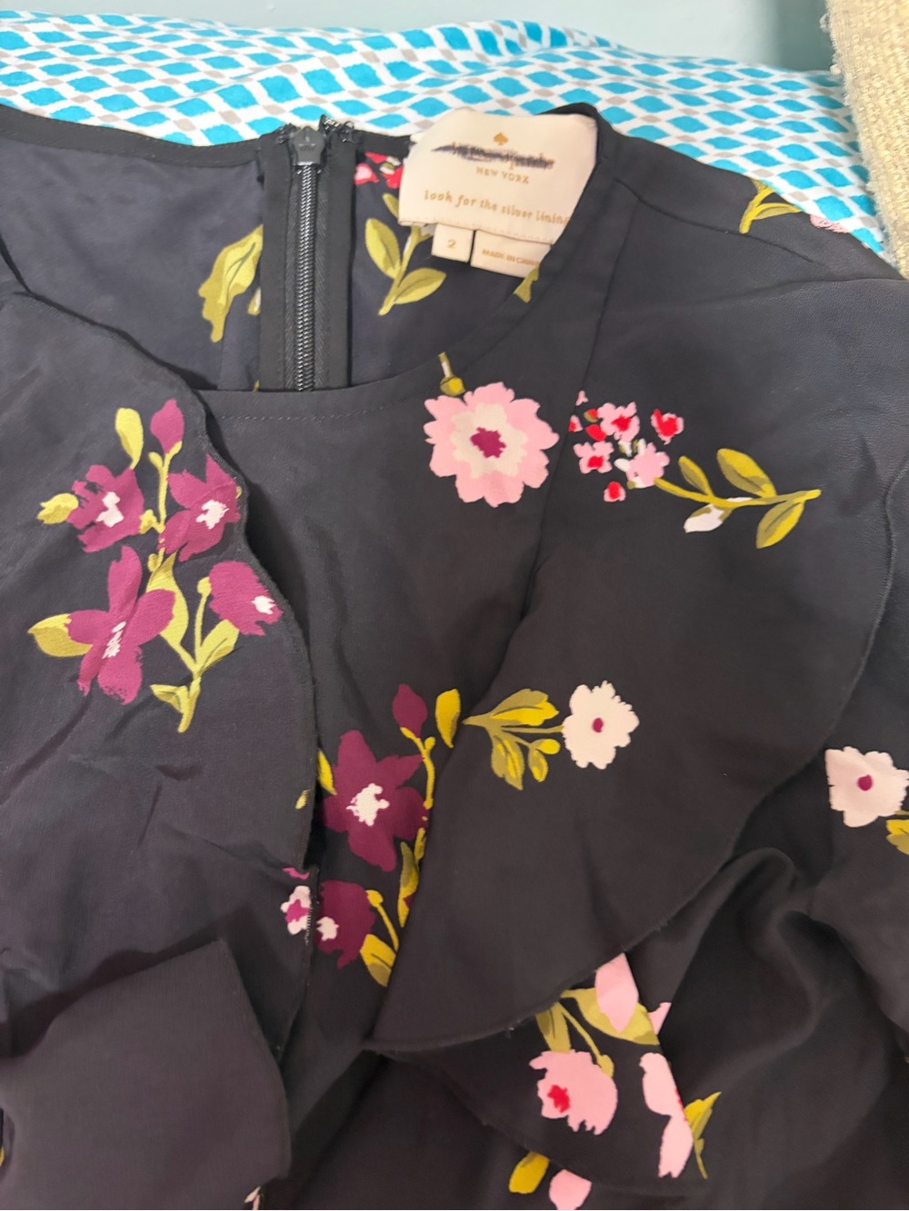 Kate Spade In Bloom Ruffle Dress - Picture 4 of 6